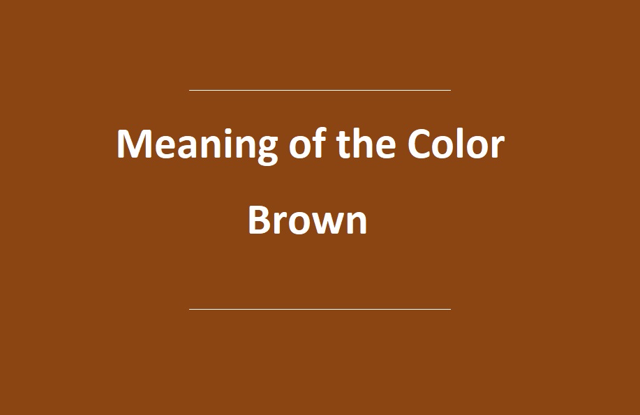Meaning of the Color Brown
